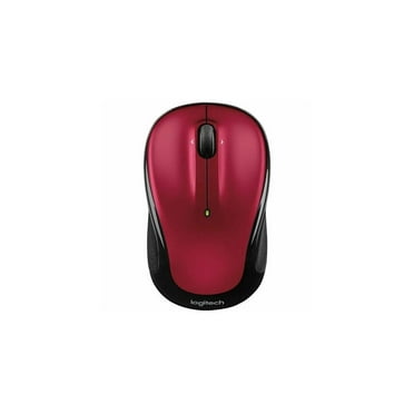Logitech M325S Wireless Mouse - Optical - Wireless - Radio Frequency - 2.40 GHz - Red - USB - 1000 dpi - Tilt Wheel - 5 Button(s) - 3 Programmable Button(s) - Small Hand/Palm Size - Symmetrical