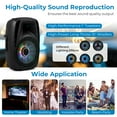 thumbnail image 5 of Gymax Portable 15'' 1500W 2-way Powered Speaker w Illuminating Light, 5 of 7