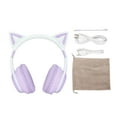 thumbnail image 2 of Auriculares Con Orejas de Gato, Auriculares de Música Plegables Con Luz LED, Micrófono Desmontable Para Adolescentes y Adultos, de Conexión rápida, 2 of 7