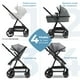 thumbnail image 3 of Mompush Meteor 2 Cochecito de bebé 2 en 1 con modo moisés, compatible con asiento de coche infantil, adaptador incluido, combo de cochecito de moisés estable, cochecitos de bebé de tamaño completo par, 3 of 5