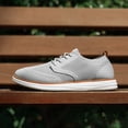 thumbnail image 3 of Zapatillas Oxford Bruno Marc para Hombre KnitFlex Mesh Gris Talle 10.5, 3 of 9