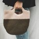 thumbnail image 5 of Bolsa de lona Uxcell, bolsa de lona a rayas con asa, bolso reutilizable negro, 5 of 5