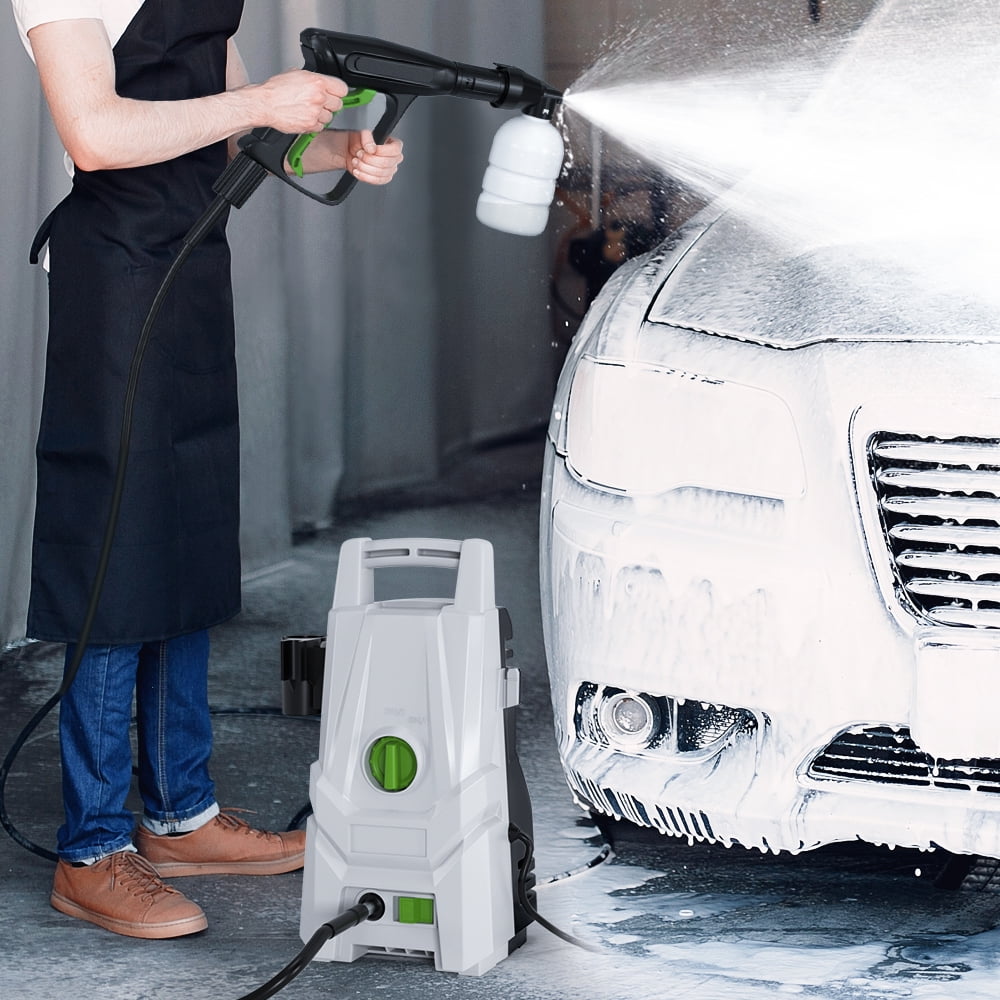 Electric Pressure Washer 3200PSI Max 1.8GPM High Pressure Power Washer Electric Powered 1400W Portable Pressure Cleaner Machine with 6 Nozzles Fence and Deck Cleaning