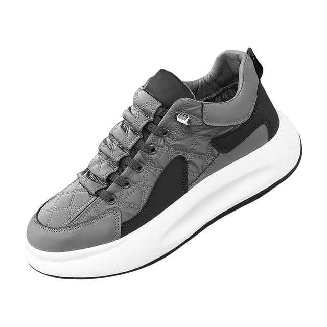 Calzado casual para hombre juvenil, zapatillas deportivas de alto rendimiento con amortiguación de calzado para 39 Yardas Gris jinwen Zapatillas de deporte de los hombres