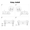 thumbnail image 5 of 60''W Storage Ottoman Bench for King Bed, Corduroy Upholstered Bedroom Bench, Storage Bench with Rolled Arms for Living Room, Storage Room, Entryway, Black, 5 of 10