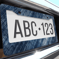 thumbnail image 6 of 1 Pcs Denim Fabric License Plate Frame, License Plate Cover for Car Decorative Parts, Aluminum License Plate Bracket Holder Rust-Proof Weather-Proof for US Standard Car, 6 of 9