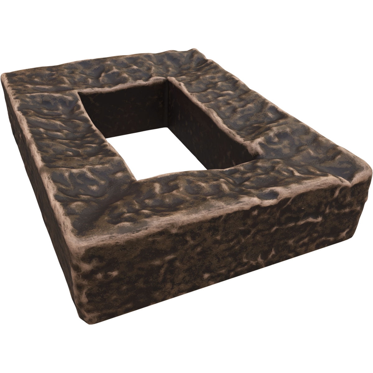 Ekena Millwork 4"W x 3"D x 7 7/8"H Universal Electrical Cover for EverStone Faux Stone Siding Panels, Alder Creek