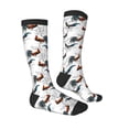 thumbnail image 3 of Daiia Sports Socks Cool Chicken Printed Novelty Crew Socks for Men Women Knee High Socks Cotton Socks Soft & Breathable Support Unisex Socks, 3 of 9