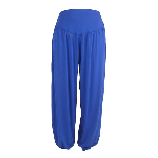 Pantalones holgados elásticos de yoga para mujer - Mezcla de algodón - Informal/deportivo - US 4-14 - M-3XL