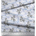 thumbnail image 3 of Soimoi polyester Crepe Fabric Cloud & Unicorn Animal Print Fabric by Yard 42 Inch Wide, 3 of 5