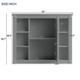 thumbnail image 6 of 36"Modern Bathroom Storage Cabinet with 2 Soft Closing Doors and 2 Drawers, Mirror Cabinet with Vintage Handle, Single Sink Bathroom Vanity with Adjustable Soft-Close Hinges,Grey, 6 of 9