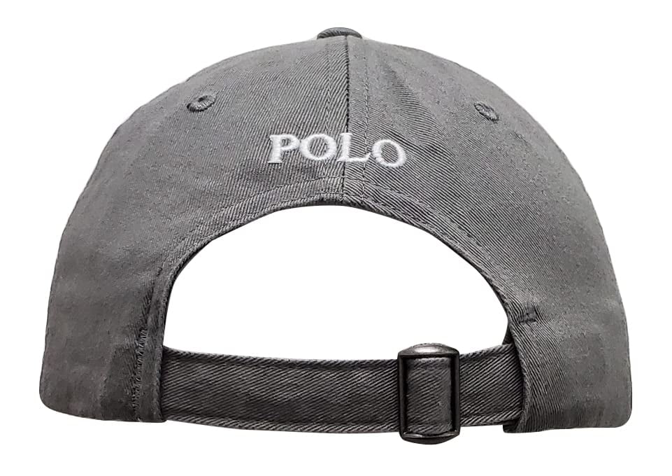 新品25SS POLO RALPH LAUREN SPORTS CAP GREY Polo Ralph Lauren Curved Brim White Logo Classic Sport