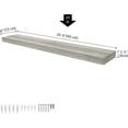 thumbnail image 5 of Ballucci 36" Floating Shelf, Wood Wall Mount Shelf with Invisible Bracket, 6" Deep, Gray, 5 of 8