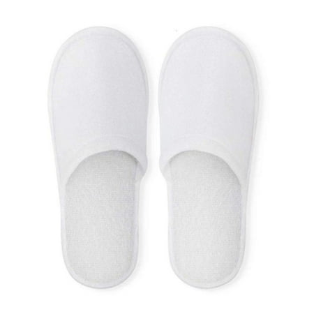 

Closed Toe Disposable Slippers Women Men Ultra-thin Brushed Plush Non-slip Disposable Slippers for Hotel Home Guest Use