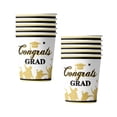 thumbnail image 1 of Disposable Graduation Paper Cups For Party Supplies Class Of 2026 Designs 10 Pack 3.3X2.9 Inch, 1 of 6