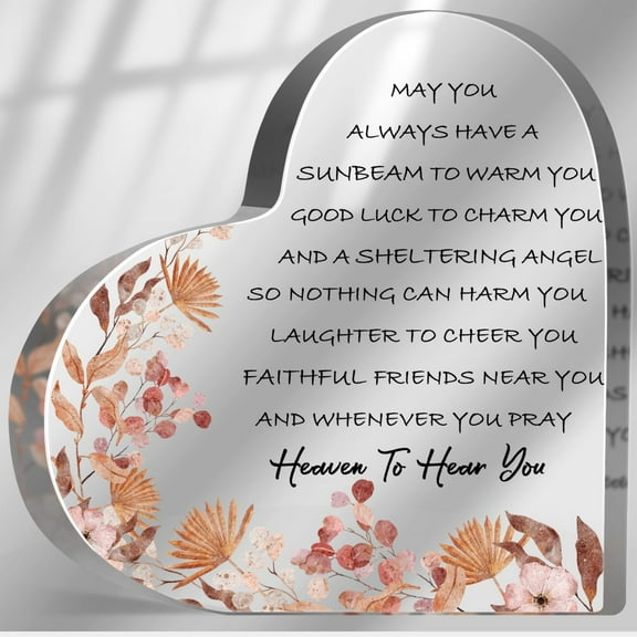 Baptism Gifts, Inspirational Bible Verse Decor for Home Office, First Communion Gift for Teen Girls Boys, Religious Christening Confirmation Sign for Women, Birthday Gift for Christian