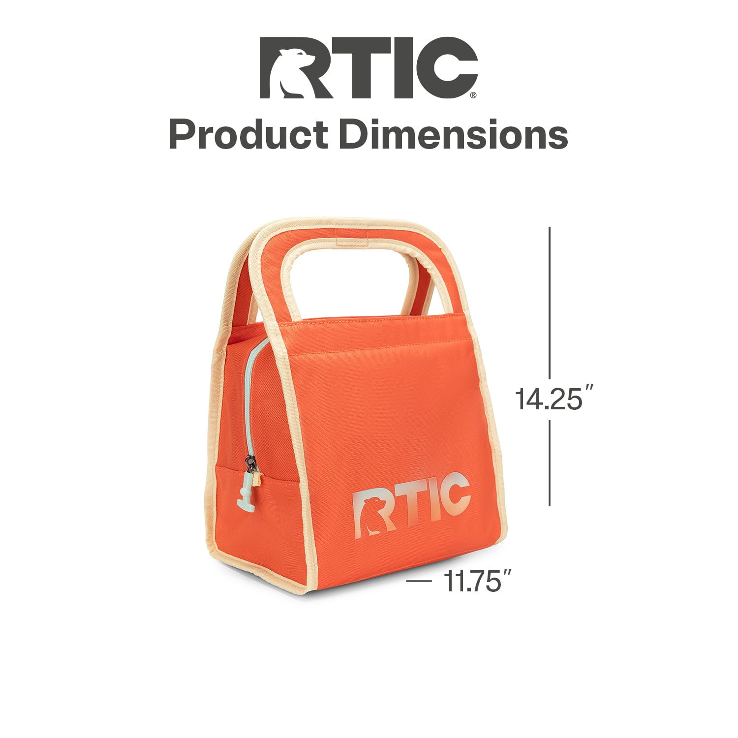 RTIC Insulated Lunch Bag, Soft-Sided Freezable & Collapsible Cooler, Desert Sunset