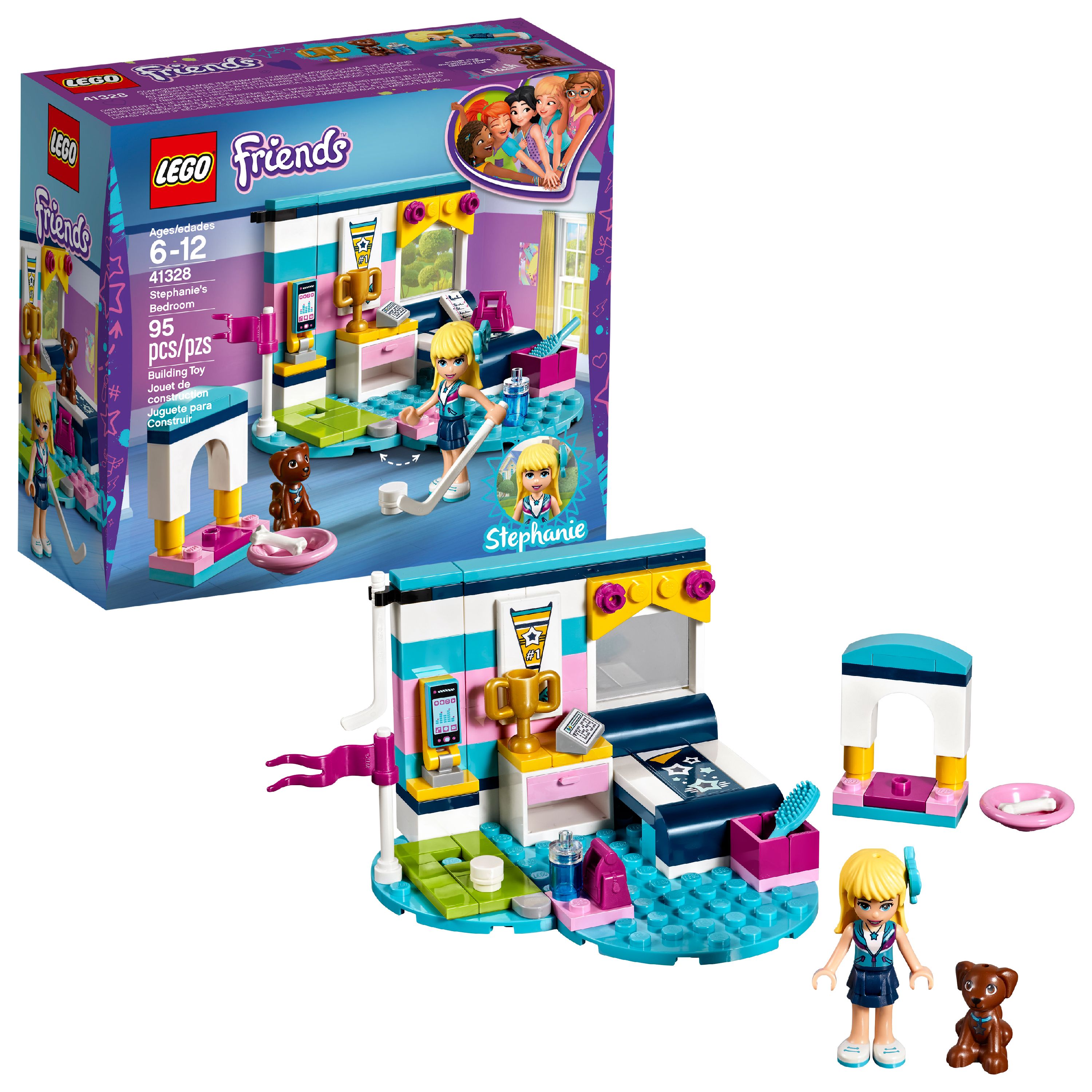 LEGO Friends Stephanie s Bedroom 41328 95 Pieces Walmart LEGO Friends Stephanie s Bedroom 41328 95 Pieces Walmart