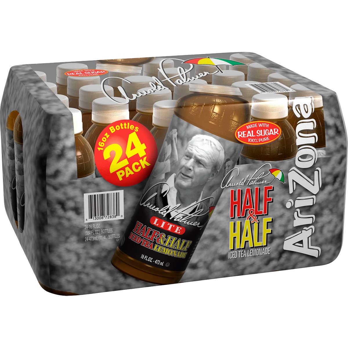 Arizona Arnold Palmer Lite Half & Half, Iced Tea Lemonade, 16 fl oz, 24 ct Arizona Arnold Palmer Lite Half & Half, Iced Tea Lemonade, 16 fl oz, 24 ct