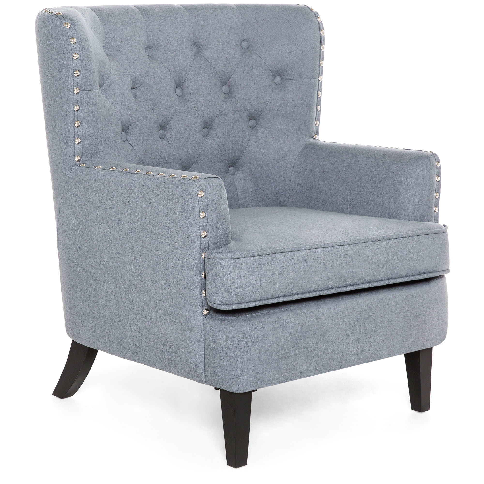 Best Choice Products Modern Tufted Wingback Accent Chair