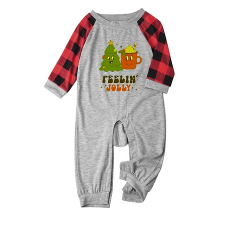 

DAETIROS Comfy Christmas Family Matching Pajamas Beach Cute Parent-child clothing Red