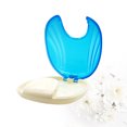 thumbnail image 3 of EeaseCA Dental Braces Storage Box Case Holder False Teeth Transparent Teeth Retainer Case (Light Blue), 3 of 7