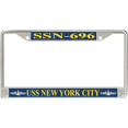 thumbnail image 1 of USS New York City SSN-696 License Plate Frame, 1 of 1