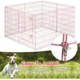 thumbnail image 3 of Bestpet 42"H Dog Playpen, Pink, 8 Panel, 3 of 7