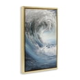 thumbnail image 3 of Stupell Industries Silver Crest of Sea Wave Landscape & Nature Painting Gray Floater Framed Canvas Art Print Wall Art, 21 x 31, 3 of 9