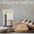thumbnail image 2 of 5- Pack Cloth Covers for Sourdough Starter Jars Or Kombucha Kefir Fermentation Cheese Fabric Lids, Fit Jars Mouth from 3-4 inch,6 Pack, 2 of 6