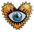 thumbnail image 4 of Parche de lentejuelas, parche para abrigo a la moda, ojo en forma de corazón, lentejuelas, bordado, accesorios de ropa, apliques, parches de flores bordados DIY, 4 of 5