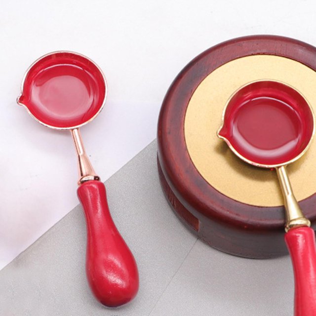Sello de cera de Vintage, sello de de , de para decoración de franqueo, sello de cera, , invitaciones de rojo BLESIY Cuchara de sello de cera