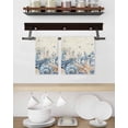 thumbnail image 3 of Blue Starfish Coastal Kitchen Dish Towels for Drying Dishes Set of 2, Eucalyptus Summer Nautical Shell Retro Waffle Weave Microfiber Hand Tea Bathroom Towels Quick Dry & Absorbent Towel 15.7x23.6, 3 of 7
