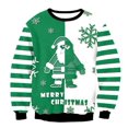 thumbnail image 1 of Suéteres de Navidad feos, jerséis verdes con estampado divertido en 3D, sudadera para fiesta navideña, cumpleaños y Navidad, 2023, 1 of 4