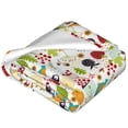 thumbnail image 2 of Bingfone Fall Animals Print Flannel Fleece Blanket Throw Blanket for Bed,Sofa,Couch,Travel,Camping(60"x50" ), 2 of 8