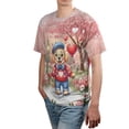 thumbnail image 4 of Happy Valentine’s Day Adorable Golden Retriever Puppy Holding Heart Balloon All Over Print 3D Shirt Unisex Merch Goldens Dog Lover Gifts Idea - 00030, 4 of 6