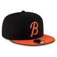 thumbnail image 3 of Men's New Era  Black/Orange Baltimore Orioles Authentic Collection 59FIFTY Fitted Hat, 3 of 5