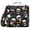 Crazy Cool Skull, variant on 3 Ring Zipper Binder with Shoulder Strap Waterproof Trapper Keeper 2 Inch D-Ring 500 Sheets Capacity, Space Gray