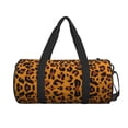 thumbnail image 2 of ZICANCN Orange Leopard Skin Texture Travel Duffle Bag, Sports Tote Gym Bag Weekenders Bags for Women Men, 2 of 8
