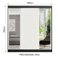 thumbnail image 3 of Ropero Closet Madesa Reno 3 Puertas Corredizas con Espejos N/B, 3 of 5