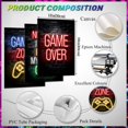 thumbnail image 4 of Hieng 3Piece Video Game Print Controller Poster Geeky Art Gaming Zone & Icons Gamer Gift Great Game Room, Man Cave or Boy's Bedroom Decor UNFRAMED Wall Art, 4 of 6
