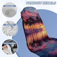 thumbnail image 6 of Uorisanigo Car Seat Towel Cover Fashion Auto Interior Automotive Sunset Palm Tree Front Seat Sweating Cover from Sweat Food Dirt Universal Fit for Vehicles,Cars,Suvs,Vans,Sedans, 6 of 8