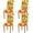 Multi Color, variant on Fall Autumn Leaves Dining Chair Covers Set of 4 Spandex Stretch Seat Cover for Home Decorations Restaurant