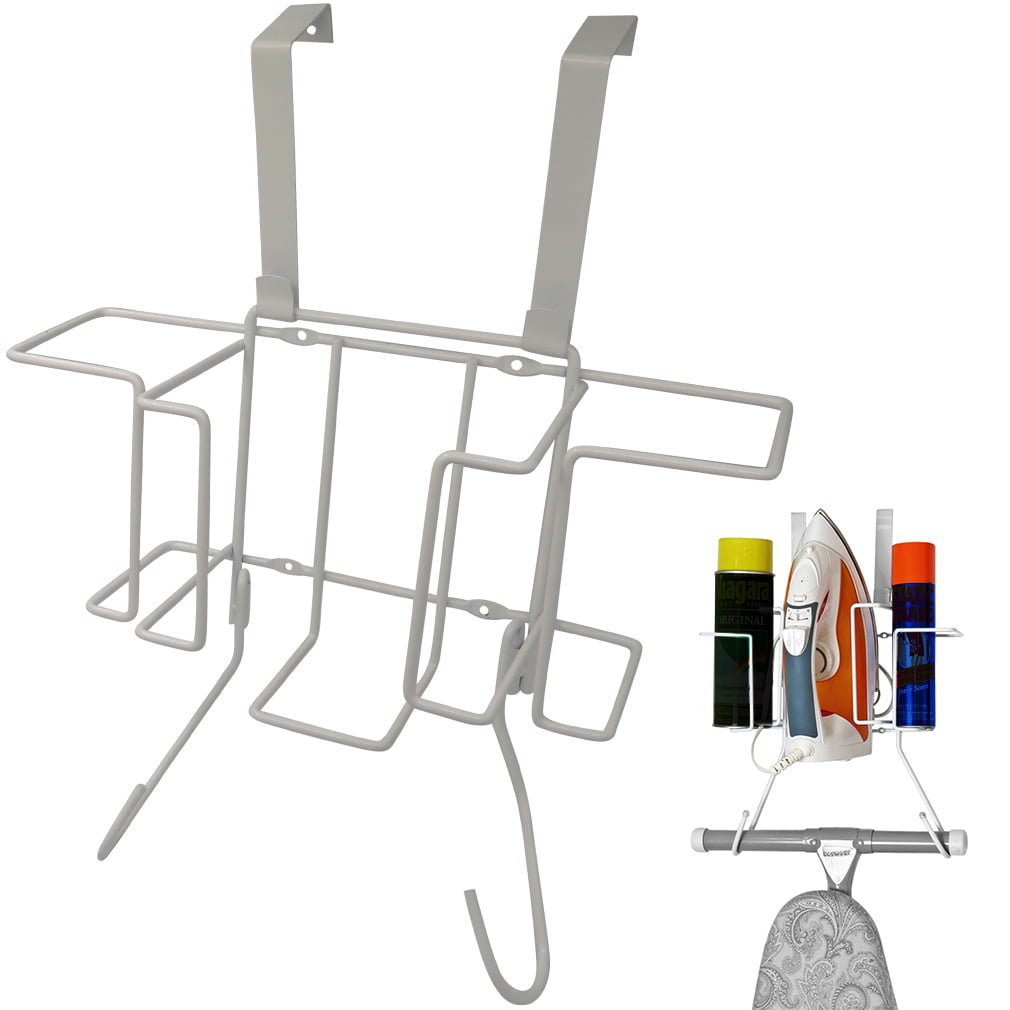 Details about   Over The Door Ironing Board Holder Iron Caddy Hanger Wall Mount Small Apartment 