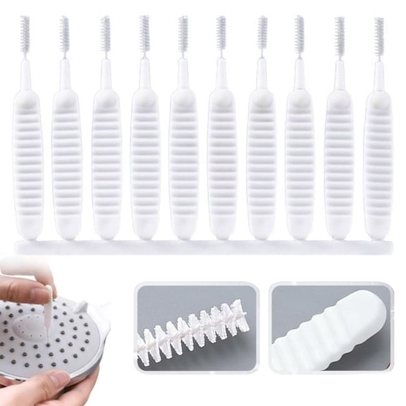 Shower Head Cleaning Brush 10 Pack, 2026 Upgrade Anti-Clogging Small Hole Cleaner with 0.7mm Tip, Multifunctional Crevice Brush for Bathroom Shower Head Vents Keyboards, Household Cleaning Tools
