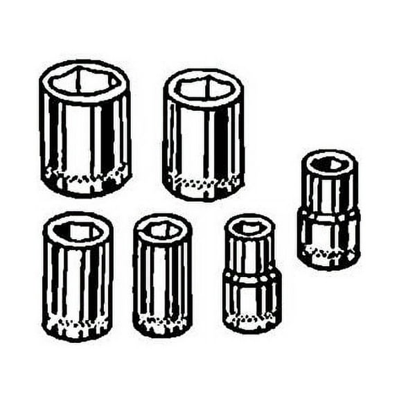 Channellock Triple Square Drive Socket - Chrome Vanadium Steel, Metric - One Size