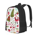 thumbnail image 1 of Easygdp Snowflakes Santa Claus Mochila de Gran Capacidad Minimalista Ideal para Escuela, Viajes y Uso Diario, 1 of 6