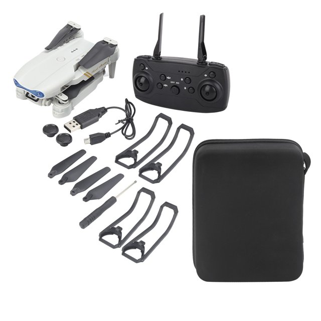 Drone con cámara 4K con control remoto, cuadricóptero RC plegable de 4 ejes, juguete con luz LED, cámara única