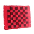 thumbnail image 3 of serony Giant Checkers Board Game Mat 3 Toe Game 1 Mat Rug Mat in Board Game red, 3 of 6