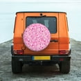 thumbnail image 6 of Naloa Breast Cancer Awareness2 PVC Leather Spare Tire Wheel Cover for Car Truck SUV Camper Trailer Universal Fit many size15 inch, 6 of 6